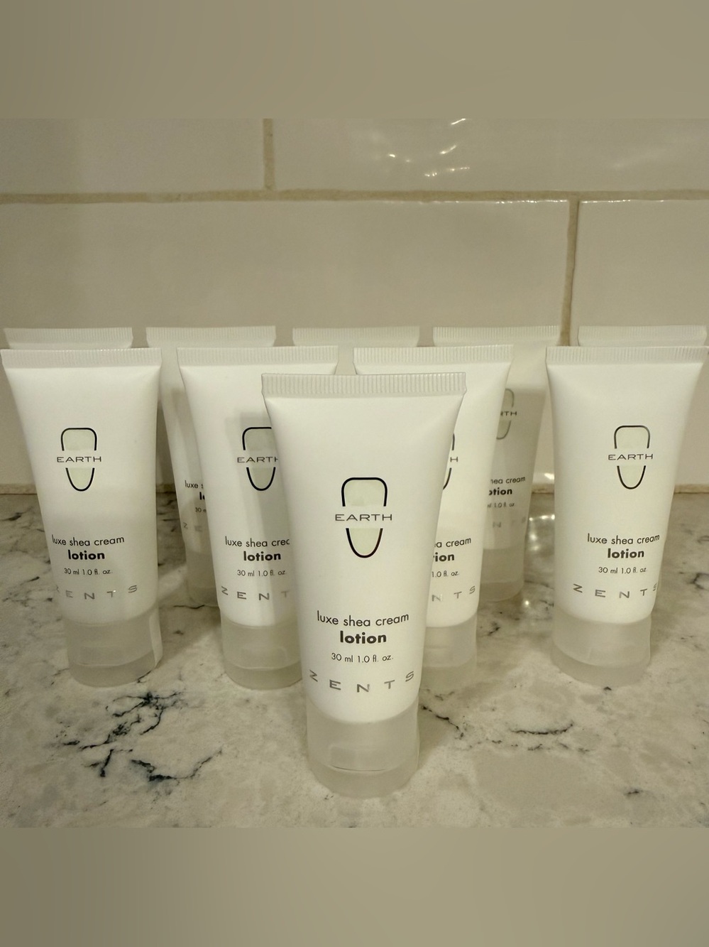 10 ZENTS Earth Luxe Shea Cream Hand and Body Lotion Travel Size 1 oz Each New